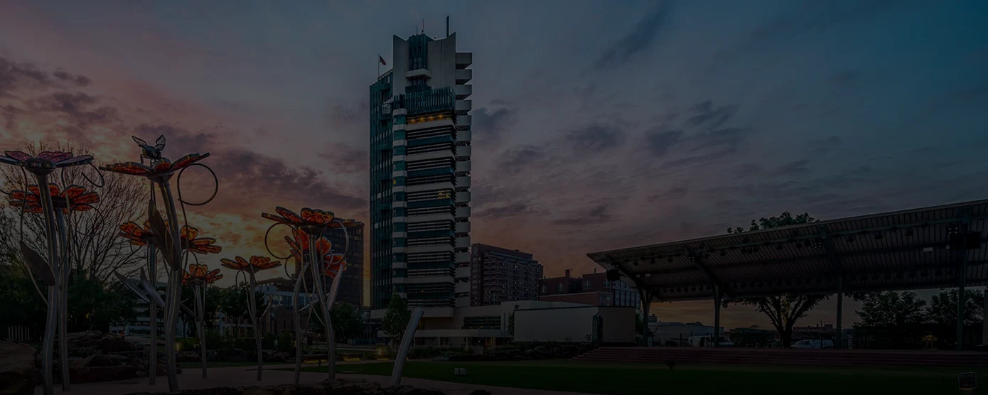 Price Tower in Bartlesville, OK – City skyline banner image for Internet Providers comparison page