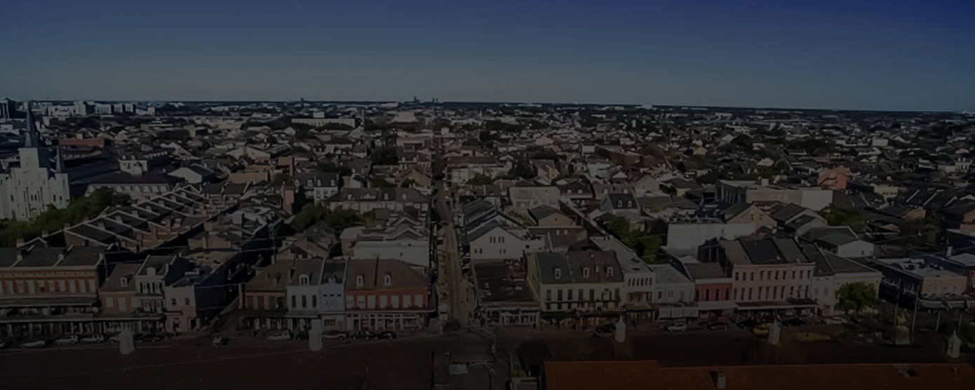 Aerial view of Thibodaux, Louisiana — Find the Right Internet Provider in Thibodaux, LA.
