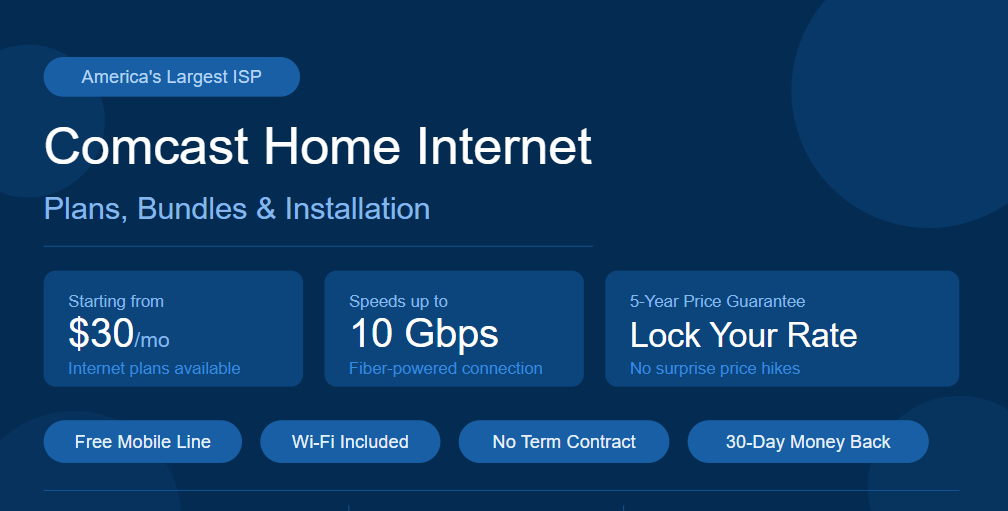 Comcast Home Internet: Plans, Bundles, and Installation